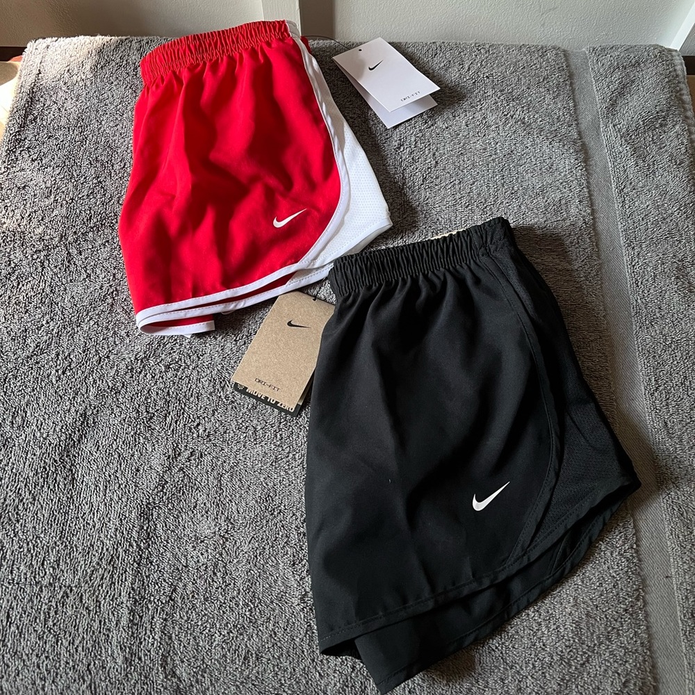 NWT- Nike Dri Fit Running Shorts for Girls- 2 pair - Size: Med